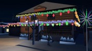 Новогодние декорации Гроув-стрит для GTA San Andreas миниатюра 1
