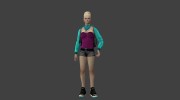 Excella girl skin para GTA San Andreas miniatura 3