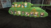 Anime шкурка для Maus для World Of Tanks миниатюра 4