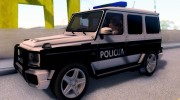 Mercedes-Benz G65 AMG BIH Police Car для GTA San Andreas миниатюра 2