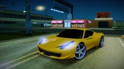 Ferrari 458 Italia F142 2010 для GTA San Andreas миниатюра 1