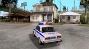 Ваз 2107 ДПС Полиция Жигули for GTA San Andreas miniature 3