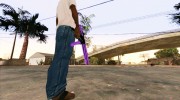 Фиолетовый MP5 для GTA San Andreas миниатюра 5