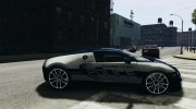 Bugatti Veryon SS COP для GTA 4 миниатюра 5