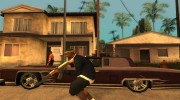 Зеленая кепка с банданой для GTA San Andreas миниатюра 3