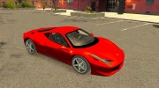 Ferrari 458 Italia для GTA 4 миниатюра 2