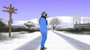 Skin HD GTA Online в маске енота v4 para GTA San Andreas miniatura 3