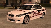 BMW M5 E60 Police LV for GTA San Andreas miniature 1