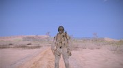 Ghost Desert Soldier Dark Mask with Backpack для GTA San Andreas миниатюра 8