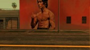 Bruce Lee Art Wall для GTA San Andreas миниатюра 3