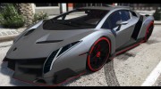 2013 Lamborghini Veneno HQ EDITION para GTA 5 miniatura 1