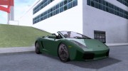 Lamborghini Gallardo Spyder para GTA San Andreas miniatura 5