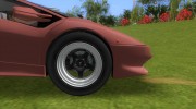 Lamborghini Diablo VTTT Black Revel for GTA Vice City miniature 2
