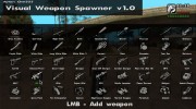 Visual Weapon Spawner v1.0 для GTA San Andreas миниатюра 3