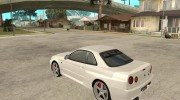 Nissan Skyline R34 VeilSide для GTA San Andreas миниатюра 3