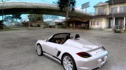 Porsche Boxter Spyder для GTA San Andreas миниатюра 3