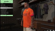 Футболка FC Barcelona для Франклина для GTA 5 миниатюра 3