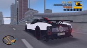 Pagani Zonda Cinque Roadster 2010 для GTA 3 миниатюра 3