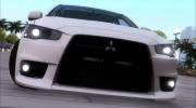 Mitsubishi Lancer X Evolution для GTA San Andreas миниатюра 7