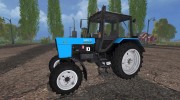 МТЗ 82.1 Беларус для Farming Simulator 2015 миниатюра 3
