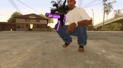 Фиолетовый MP5 для GTA San Andreas миниатюра 4