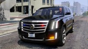 Cadillac Escalade FBI Petrol Vehicle 2015 FINAL for GTA 5 miniature 1