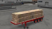 Old School Flatbed Trailer for Euro Truck Simulator 2 miniature 3