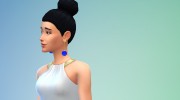 Новогодние серёжки №1 para Sims 4 miniatura 2