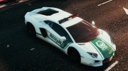 Dubai Police - Lamborghini Aventador v2.0 for GTA 5 miniature 4