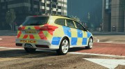 2015 Police Ford Focus ST Estate para GTA 5 miniatura 3