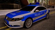 Volkswagen Passat CC Polizei 2013 v1.0 para GTA San Andreas miniatura 1