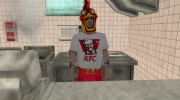 Продавец из KFC para GTA San Andreas miniatura 1