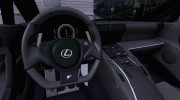 Lexus LFA Nürburgring Edition для GTA San Andreas миниатюра 6