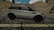 Land Rover Range Rover Evoque для GTA San Andreas миниатюра 2