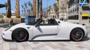 2013 Porsche 918 для GTA 5 миниатюра 2