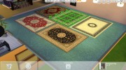 Элегантный ковер для Sims 4 миниатюра 5