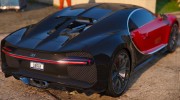 2017 Bugatti Chiron 1.0 для GTA 5 миниатюра 4