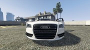 2013 Audi S8 4.0 TFSI Quattro v1.7 для GTA 5 миниатюра 15