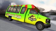 Jurassic Park Tour Bus для GTA San Andreas миниатюра 4