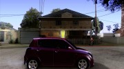 2007 Suzuki Swift для GTA San Andreas миниатюра 5