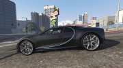 2017 Bugatti Chiron 1.6a для GTA 5 миниатюра 4
