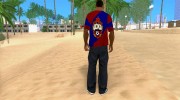 Сине-красная футболка para GTA San Andreas miniatura 3