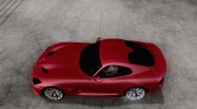 Dodge SRT Viper GTS 2012 V1.0 для GTA San Andreas миниатюра 2