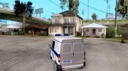 ГАЗ 2217 соболь МИЛИЦИЯ for GTA San Andreas miniature 3