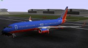 Boeing 737-800 Southwest Airlines для GTA San Andreas миниатюра 4