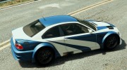 BMW M3 GTR E46 \Most Wanted\ 1.3 for GTA 5 miniature 4