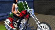 Мотоцикл  Esmeralda для Sims 4 миниатюра 1