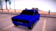 ВаЗ 2106 Синий для GTA San Andreas миниатюра 2