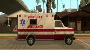 Ambulance from Vice City для GTA San Andreas миниатюра 2