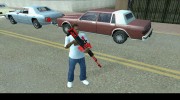 Sniper Rifle black and red para GTA San Andreas miniatura 4